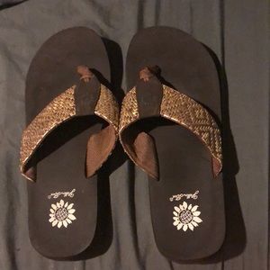 Yellow Box Flip Flops